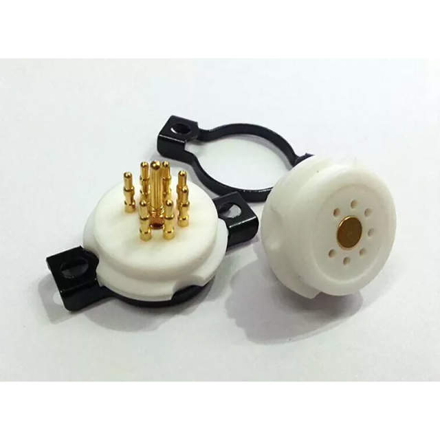 1PC EIZZ 7 pin 7pins Telflon Vacuum Tube Socket for 6X4 6Z4 6AO5 6J1 6K4