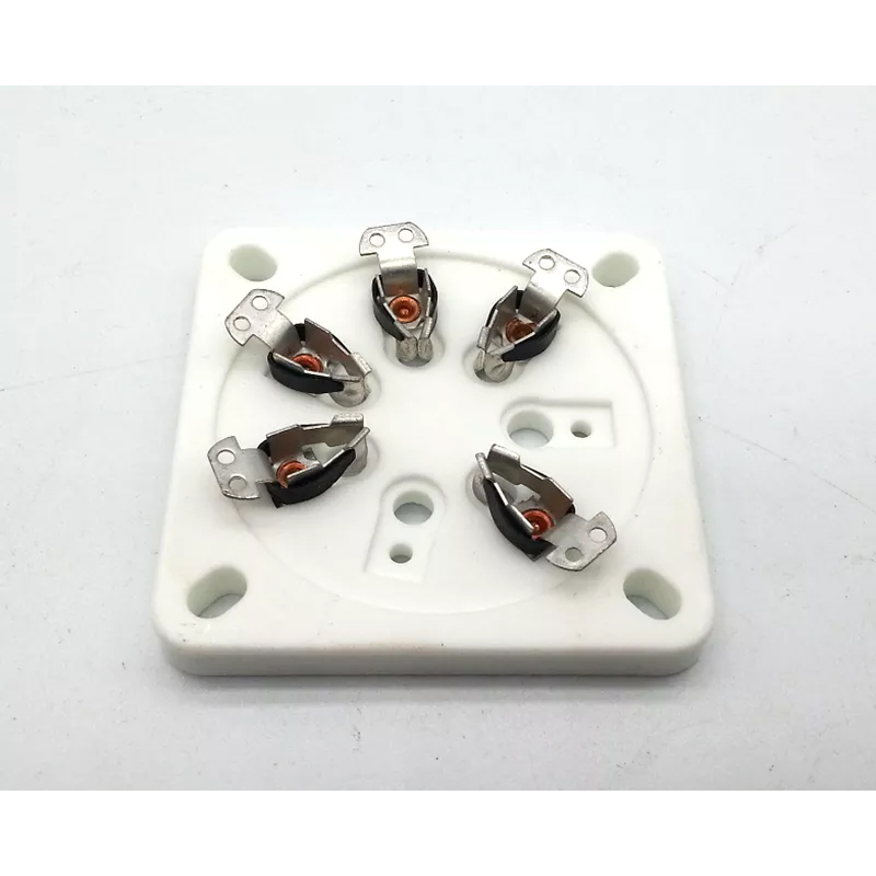 1PC 7Pin Tube Socket Base Chassis Mount Ceramic Vacuum Tube socket silver plated GZC7-5