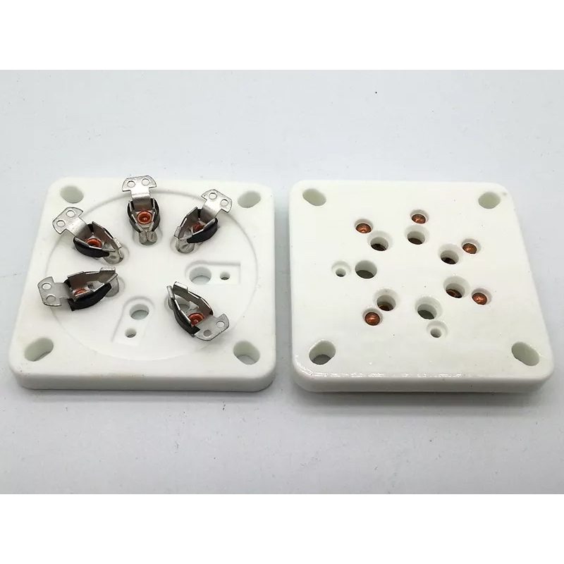 1PC 7Pin Tube Socket Base Chassis Mount Ceramic Vacuum Tube socket silver plated GZC7-5