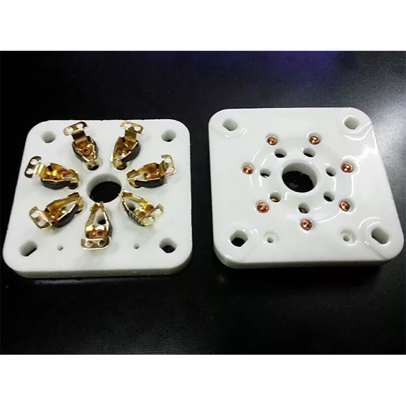 1PC 7-pin Vacuum Tube Gold plated Ceramic Sockets for 813/FU-13 5-125B