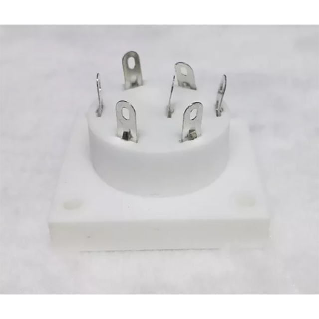 1PC silver plated TUS-P7 7pin P7A ceramic Vacuum tube socket for E2d C3b C3d Ec Ed E2b