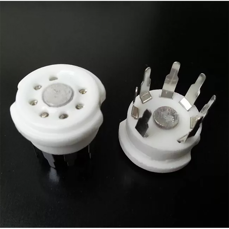1PC Silver plated GZC7-Y PCB mounting 7pin Vacuum tube socket for 6J1 6J2 6X4 6Z4 6K4 6A2 6J3