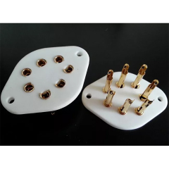 1PC 7pin Gold plated Vacuum tube socket TUS-B7-G for KT41 MHD4 PT4 SP2 SP4
