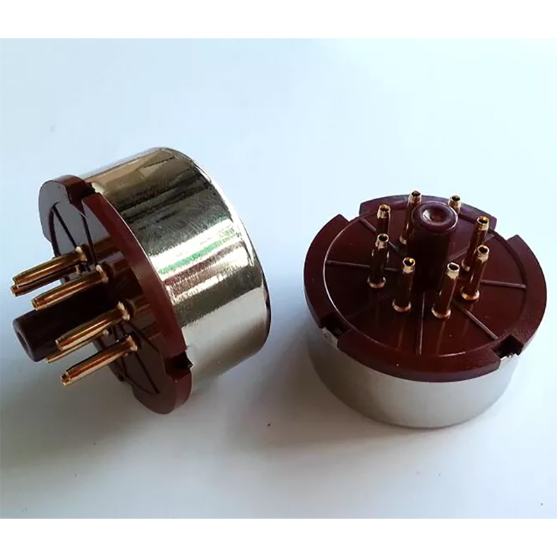 1PC Gold plated 8Pin Vacuum Tube Socket Base amplifier DIY tube socket base for KT88