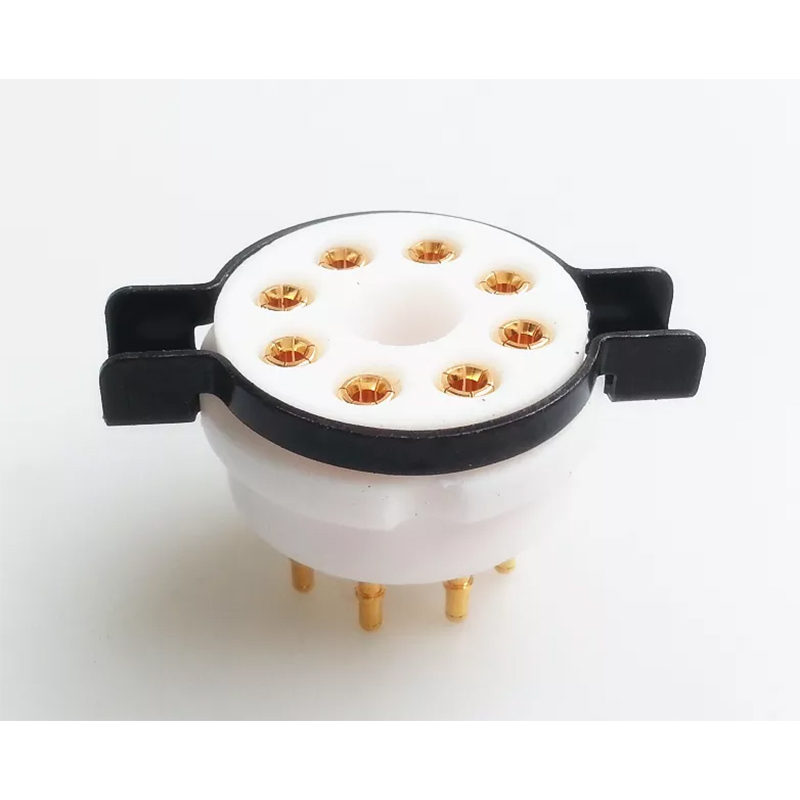 1PC CMC Telflon 8pin 8pins vacuum Tube Socket for KT66 KT88 6SL7 6SN7 6V6 5AR4 GZ34