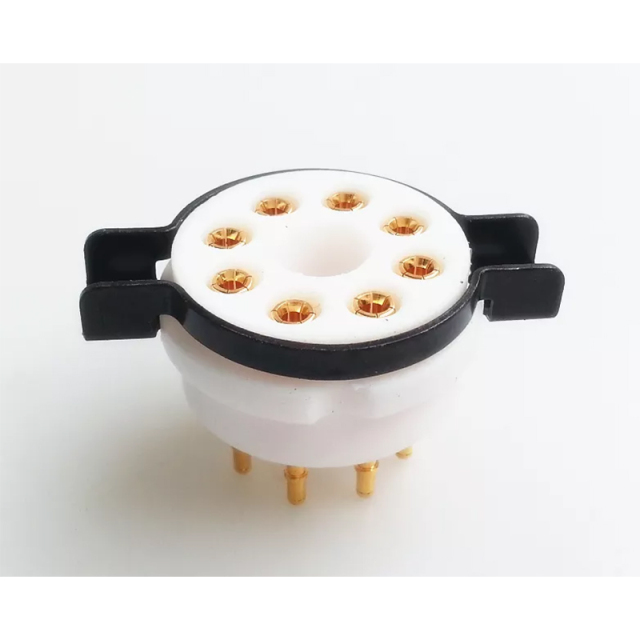 1PC CMC Telflon 8pin 8pins vacuum Tube Socket for KT66 KT88 6SL7 6SN7 6V6 5AR4 GZ34
