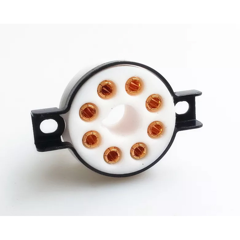 1PC CMC Telflon 8pin 8pins vacuum Tube Socket for KT66 KT88 6SL7 6SN7 6V6 5AR4 GZ34
