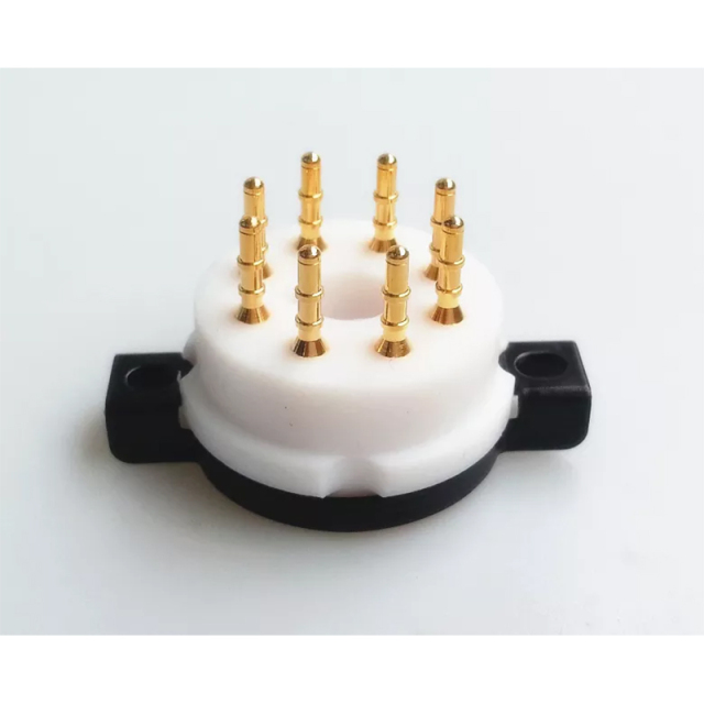 1PC CMC Telflon 8pin 8pins vacuum Tube Socket for KT66 KT88 6SL7 6SN7 6V6 5AR4 GZ34