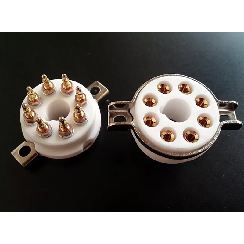 1PC CMC95 8pin ceramic Vacuum tube socket for EL34 KT88 tube amplifier DIY