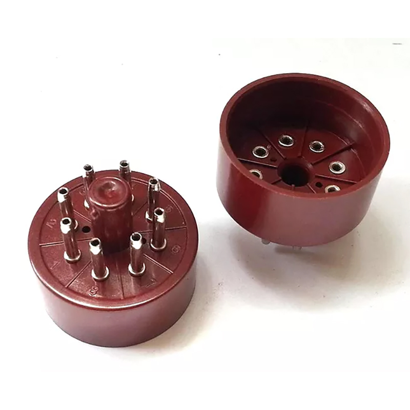 1PC Tube AMP DIY parts Tin plated Bakelite 8Pin Vacuum Tube Socket Saver for EL34