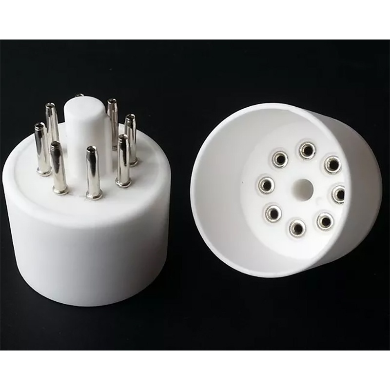 1PC Silver plated Ceramic 8Pin Vacuum Tube Socket Base amplifier DIY tube socket base