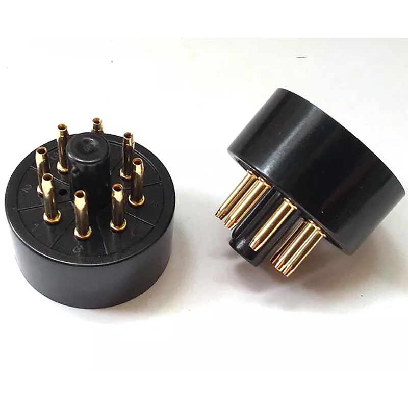 1PC Tube AMP DIY parts Gold plated Bakelite 8Pin Vacuum Tube Socket Saver for EL34