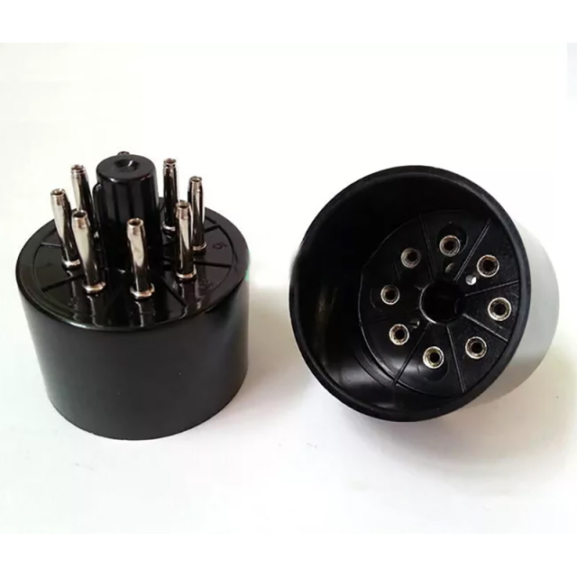 1PC Tube AMP DIY parts Tin plated Bakelite 8Pin Vacuum Tube Socket Saver for KT88 EL34 6550