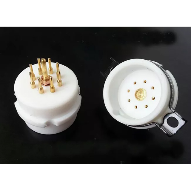 1PC EIZZ 8 pin Telflon Vacuum Tube Socket for EF42 EF40 AZ41 ECC40