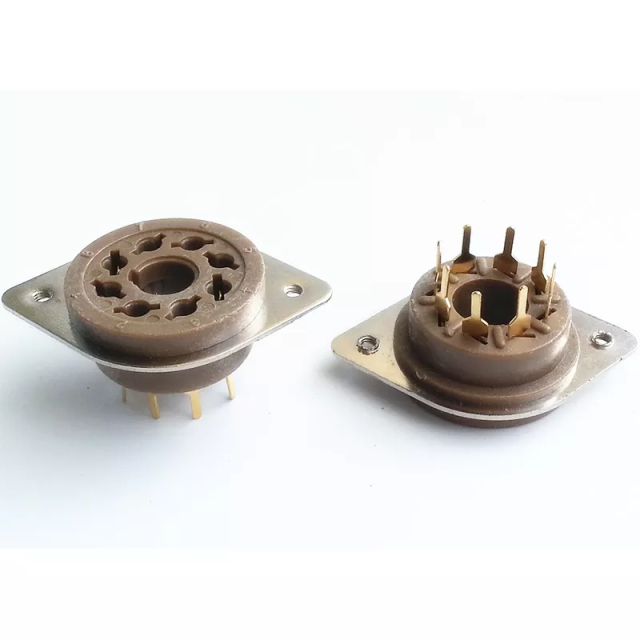 1PC 8pin bakelite PCB Mounting Vacuum tube socket for KT66 KT88 6SL7 6SN7 6CA7 6V6