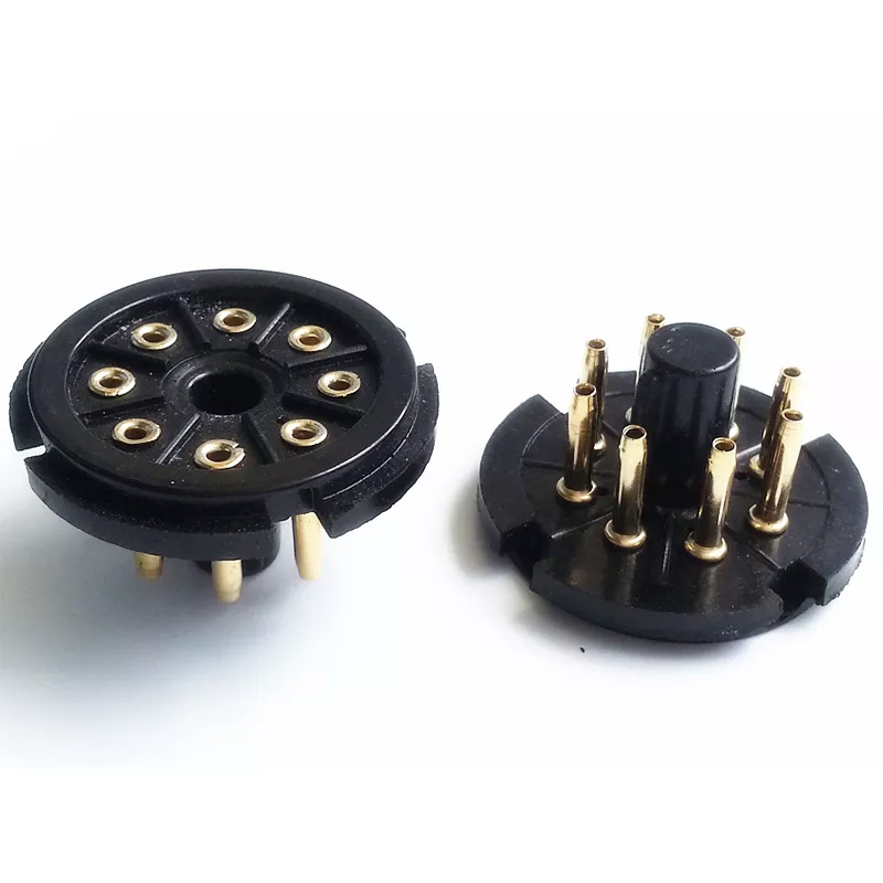 1PC 8pin S8AEH-G bakelite Gold plated Vacuum tube socket for KT66 GZ34 5R4GY 5U4G 6AS7G 6B4G