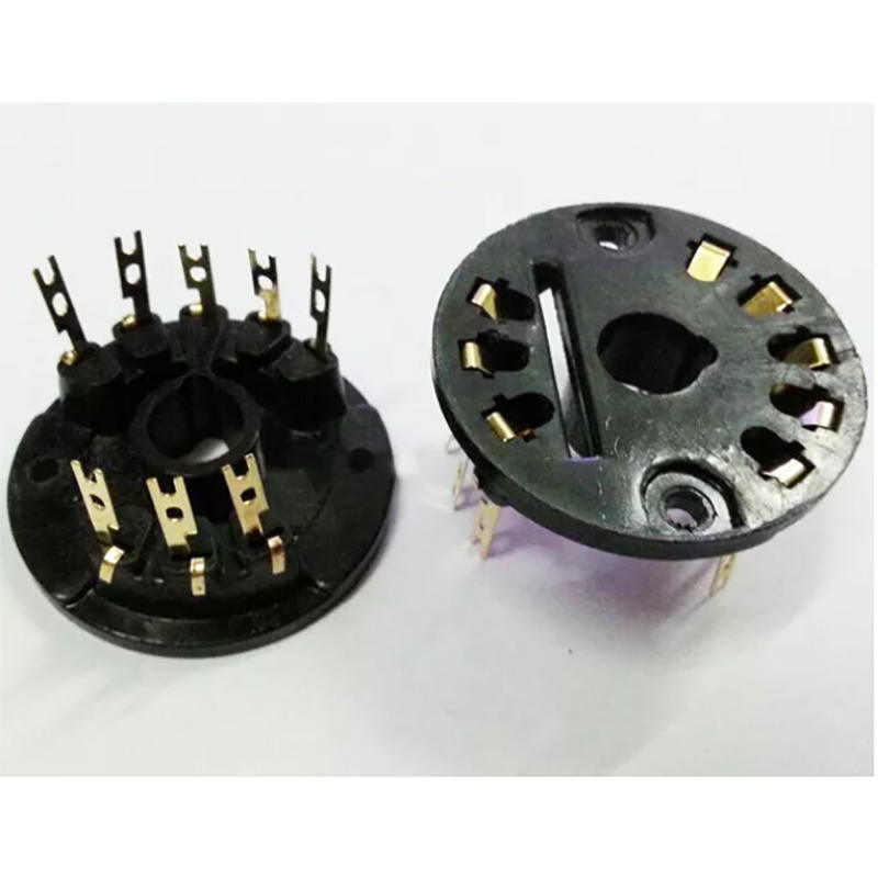 1PC Gold plated Bakelite 8Pin Vacuum Tube Socket Saver for AZ11 EF12 EL12
