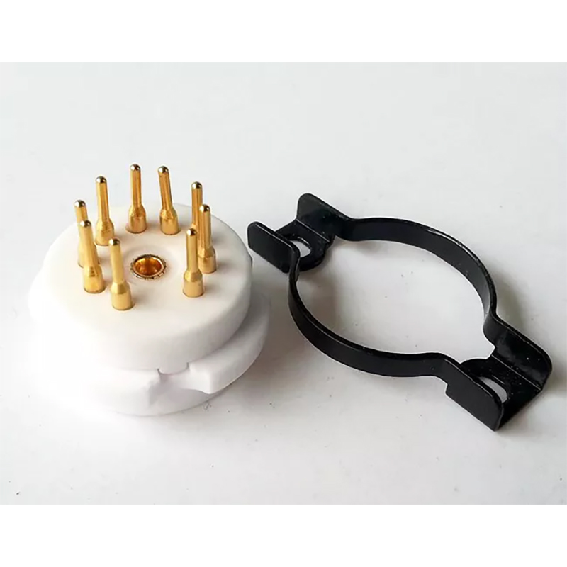 1PC EIZZ 9pin Ceramic Vacuum Tube Socket for 12AT7 ECC81 ECC82 ECC83 12AY7
