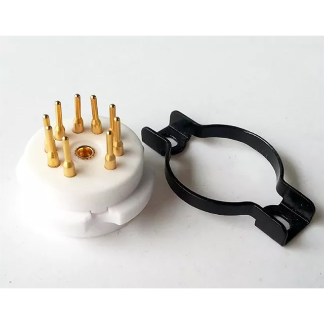 1PC EIZZ 9pin Ceramic Vacuum Tube Socket for 12AT7 ECC81 ECC82 ECC83 12AY7