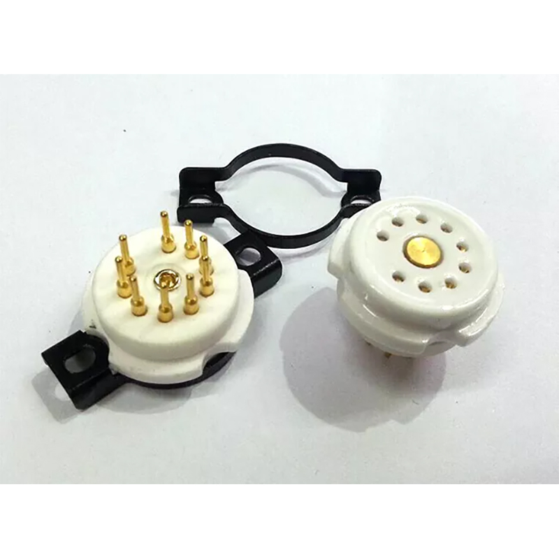 1PC EIZZ 9pin Ceramic Vacuum Tube Socket for 12AT7 ECC81 ECC82 ECC83 12AY7
