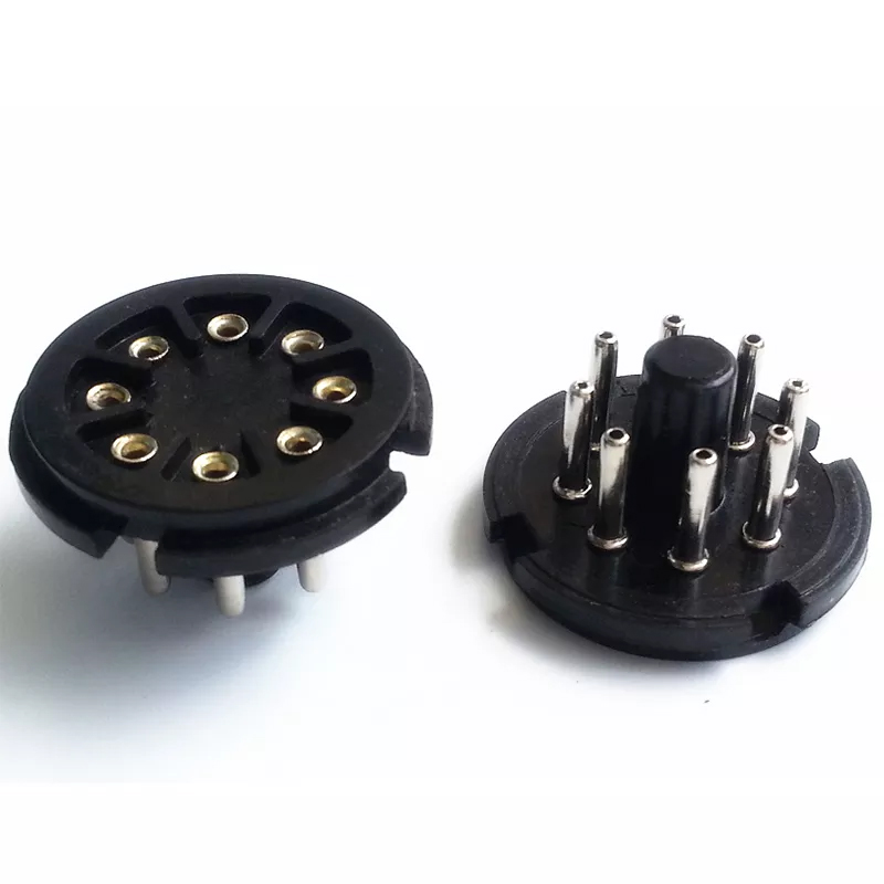 1PC 8pin S8AEH bakelite Silver plated Vacuum tube socket for KT66 KT88 6SL7 6SN7 6V6 5AR4