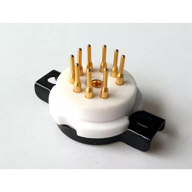 1PC EIZZ 9pin Ceramic Vacuum Tube Socket for 12AT7 ECC81 ECC82 ECC83 12AY7