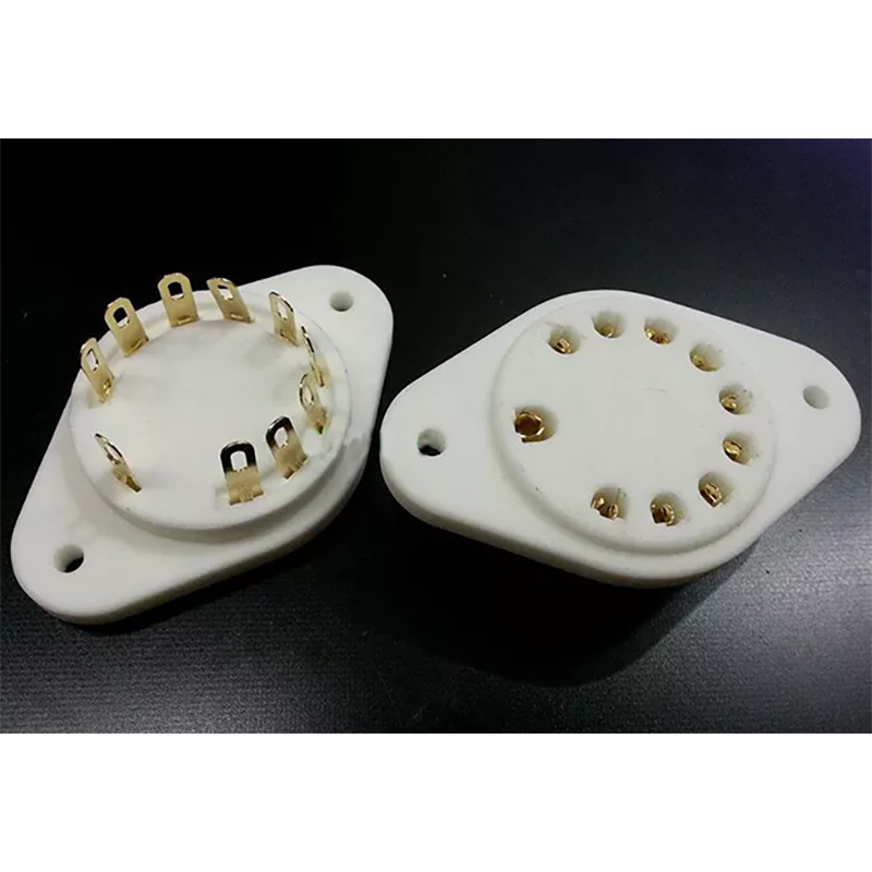 1PC Gold Plated Ceramic Tube Socket 10Pin GZC10-B for Telefunken EL152 FL152