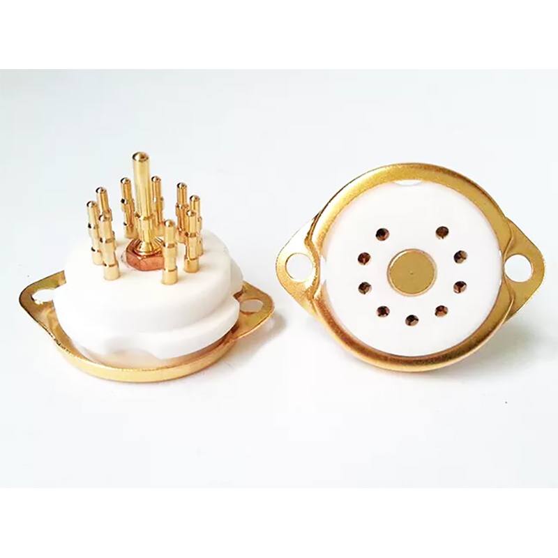 1PC GZC9-T-G 9pin Vacuum Tube Socket for 12AX7 EL84 ECC82 6922
