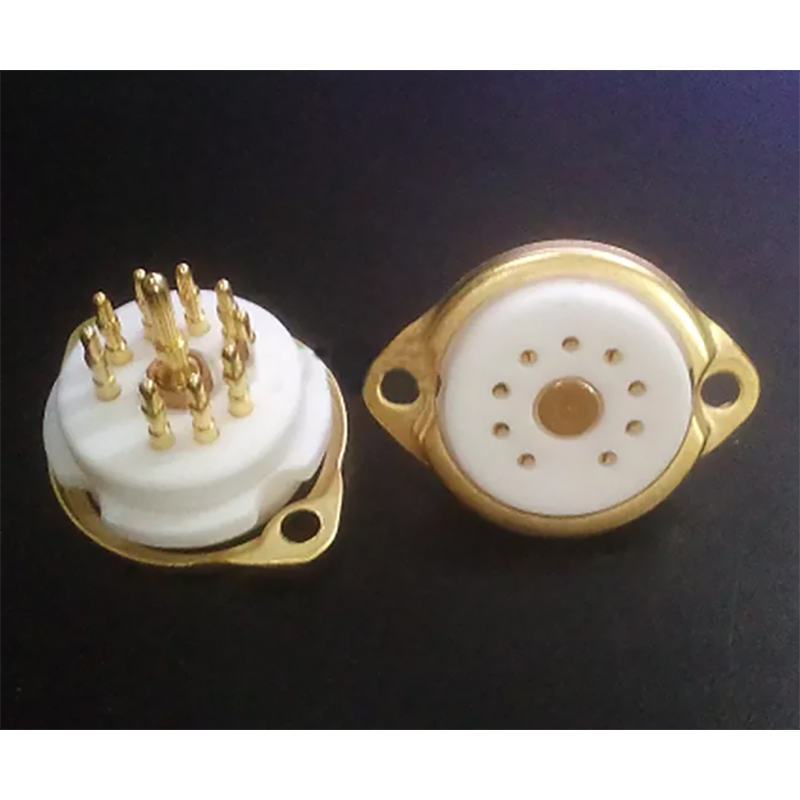 1PC GZC9-T-G 9pin Vacuum Tube Socket for 12AX7 EL84 ECC82 6922