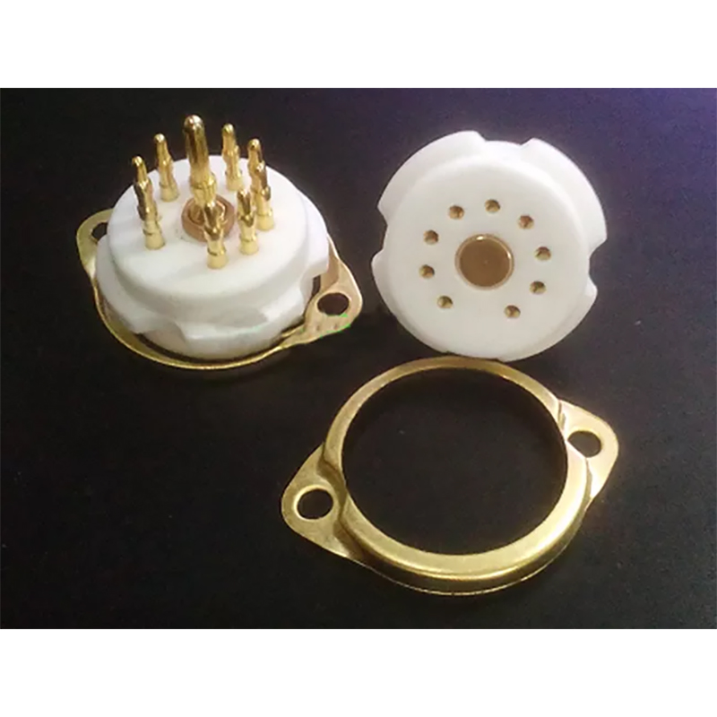 1PC GZC9-T-G 9pin Vacuum Tube Socket for 12AX7 EL84 ECC82 6922