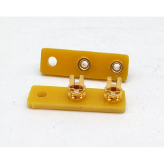 1PC EIZZ 2pins 24K Gold Plated Copper TURRET Guitar AMP TAG BOARD STRIP BOARD