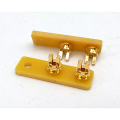 1PC EIZZ 2pins 24K Gold Plated Copper TURRET Guitar AMP TAG BOARD STRIP BOARD