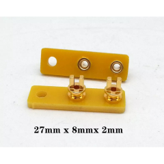 1PC EIZZ 2pins 24K Gold Plated Copper TURRET Guitar AMP TAG BOARD STRIP BOARD