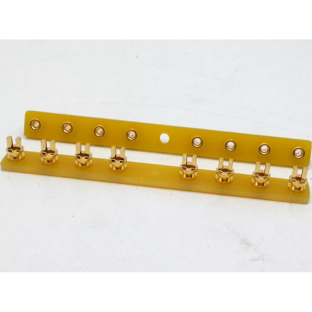 1PC EIZZ 8pins 24K Gold Plated Copper TURRET Guitar AMP TAG BOARD STRIP BOARD