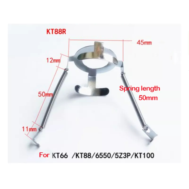 1PC Vacuum Tube Metal Spring Retainer Holder For KT88 KT66 6550 KT120 KT100 KT88-98 8Pin Octal