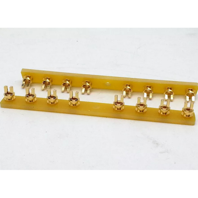 1PC EIZZ 8pins 24K Gold Plated Copper TURRET Guitar AMP TAG BOARD STRIP BOARD