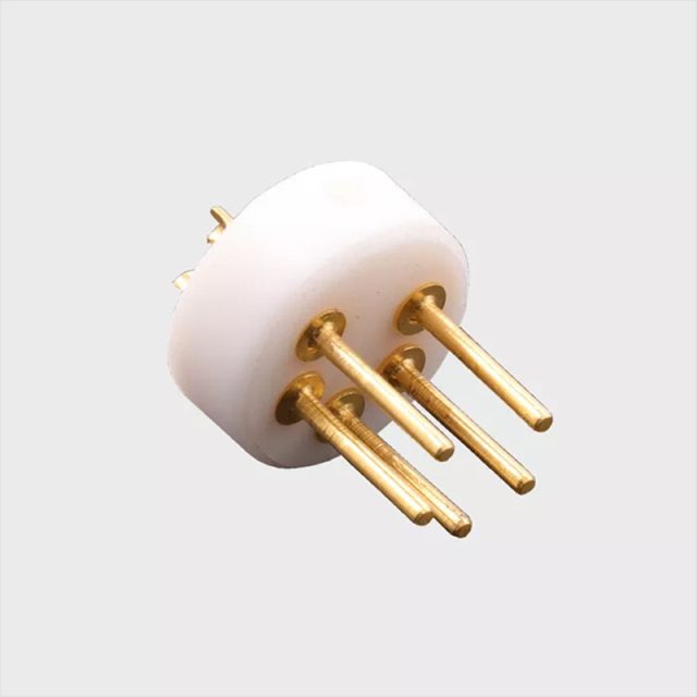 1PC EZ-110M EIZZ Male 5pin Din Plug Tonearm Connector For Turntable LP PTFE Insulator