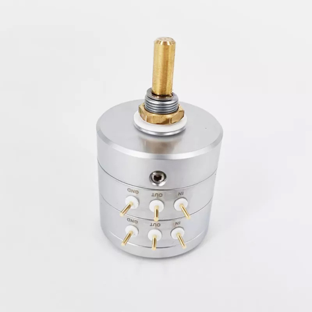 1PC EIZZ  24 steps LOG A EIZZ attenuator potentiometer two channel stereo 50K