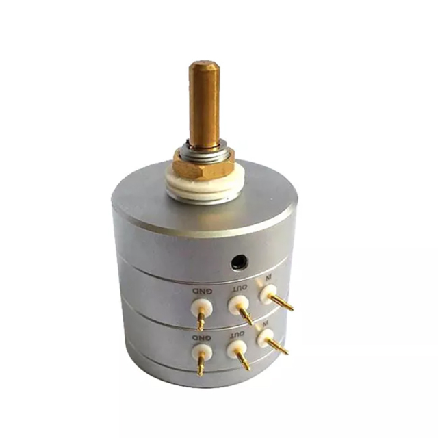 1PC EIZZ  24 steps LOG A EIZZ attenuator potentiometer two channel stereo 250K