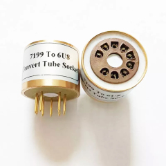 1PC HANDMADE Bakelite socket 7199 to 6U8 Vacuum TUBE SOCKET ADAPTER 7199 （top）TO 6U8