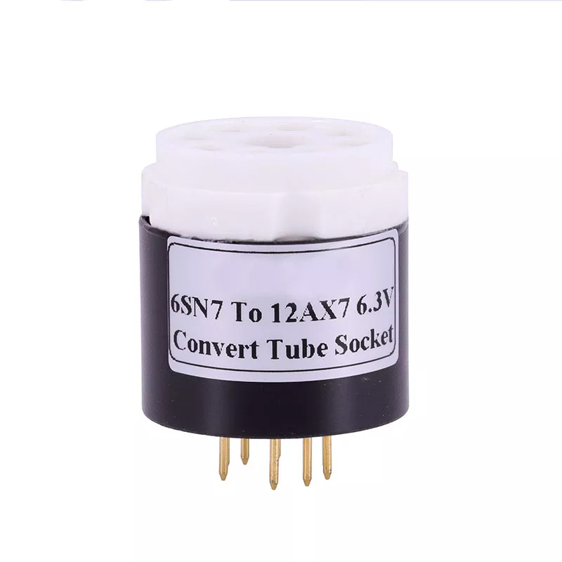 1PC 6SN7 6SL7 ECC32 ECC33 6N8P 6N9P B65 TO 12AX7 6.3V DIY Audio Vacuum Tube Amplifier Convert Socket Adapter 6SN7 TO 12AX7