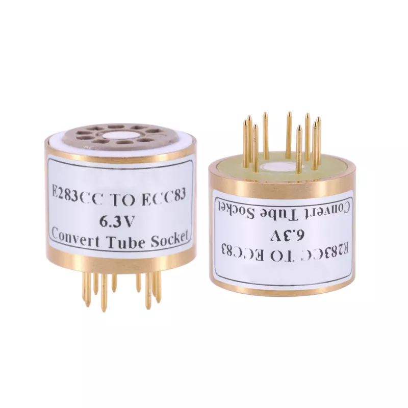 1PC E283CC (top ) TO ECC83 6.3V E283CC TO 12AX7 E283CC TO ECC83 Vacuum Tube AMP socket Convert Adapter