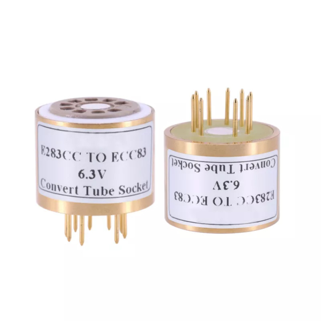 1PC E283CC (top ) TO ECC83 6.3V E283CC TO 12AX7 E283CC TO ECC83 Vacuum Tube AMP socket Convert Adapter