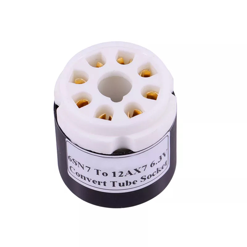 1PC 6SN7 6SL7 ECC32 ECC33 6N8P 6N9P B65 TO 12AX7 6.3V DIY Audio Vacuum Tube Amplifier Convert Socket Adapter 6SN7 TO 12AX7