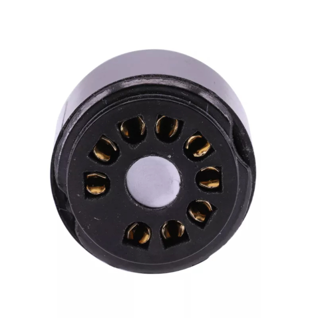 1PC Black bakelite gold-plated socket 7199 to 6U8 Vacuum TUBE SOCKET ADAPTER