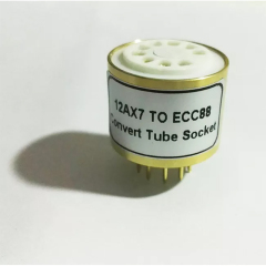 1PC 12AX7 TO ECC88 vacuum tube adapter socket converter