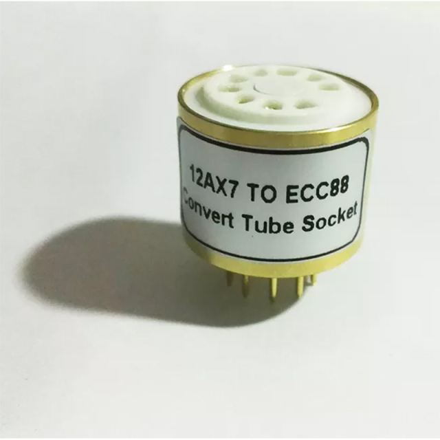 1PC 12AX7 TO ECC88 vacuum tube adapter socket converter