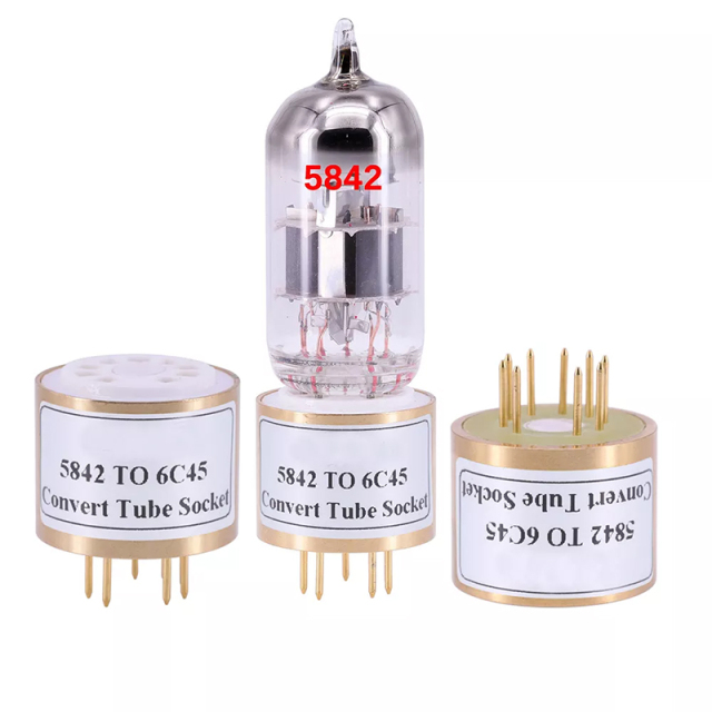 1PC handmade 5842 TO 6C45 Vacuum Tube socket Adapter
