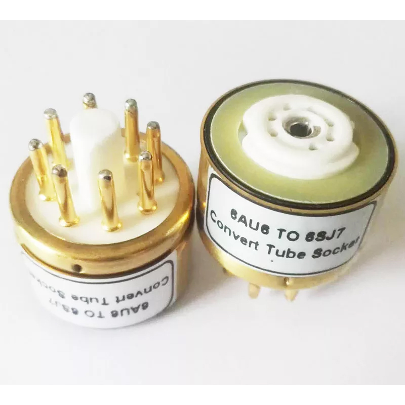 1PC handmade 6AU6 TO 6SJ7 Vacuum Tube socket Adapter