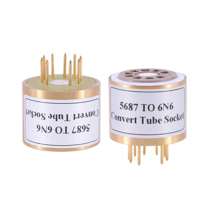 1PC Ceramic 5687 TO 6N6 E88CC 6922 6DJ8 Vacuum Tube socket Adapter